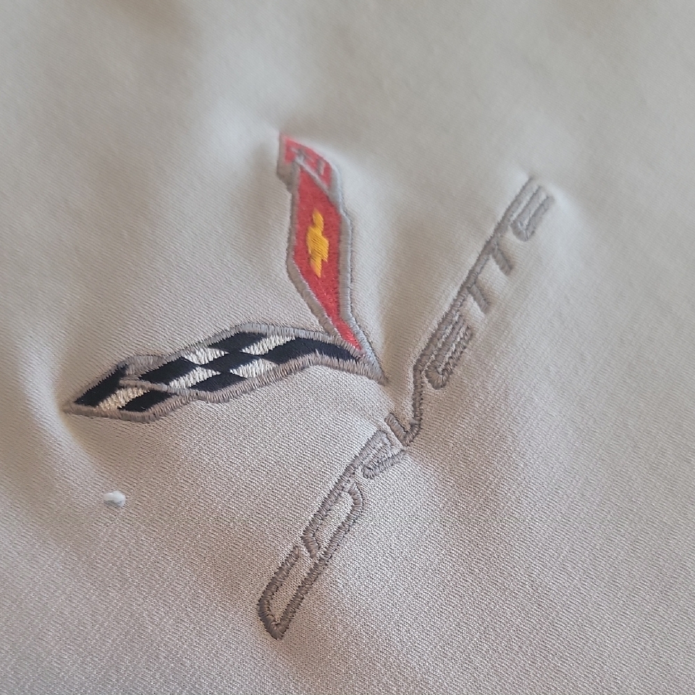 Pebble Beach.  Corvette.  Men's gray Polo Shirt. Xxxlen's White Polo Shirt